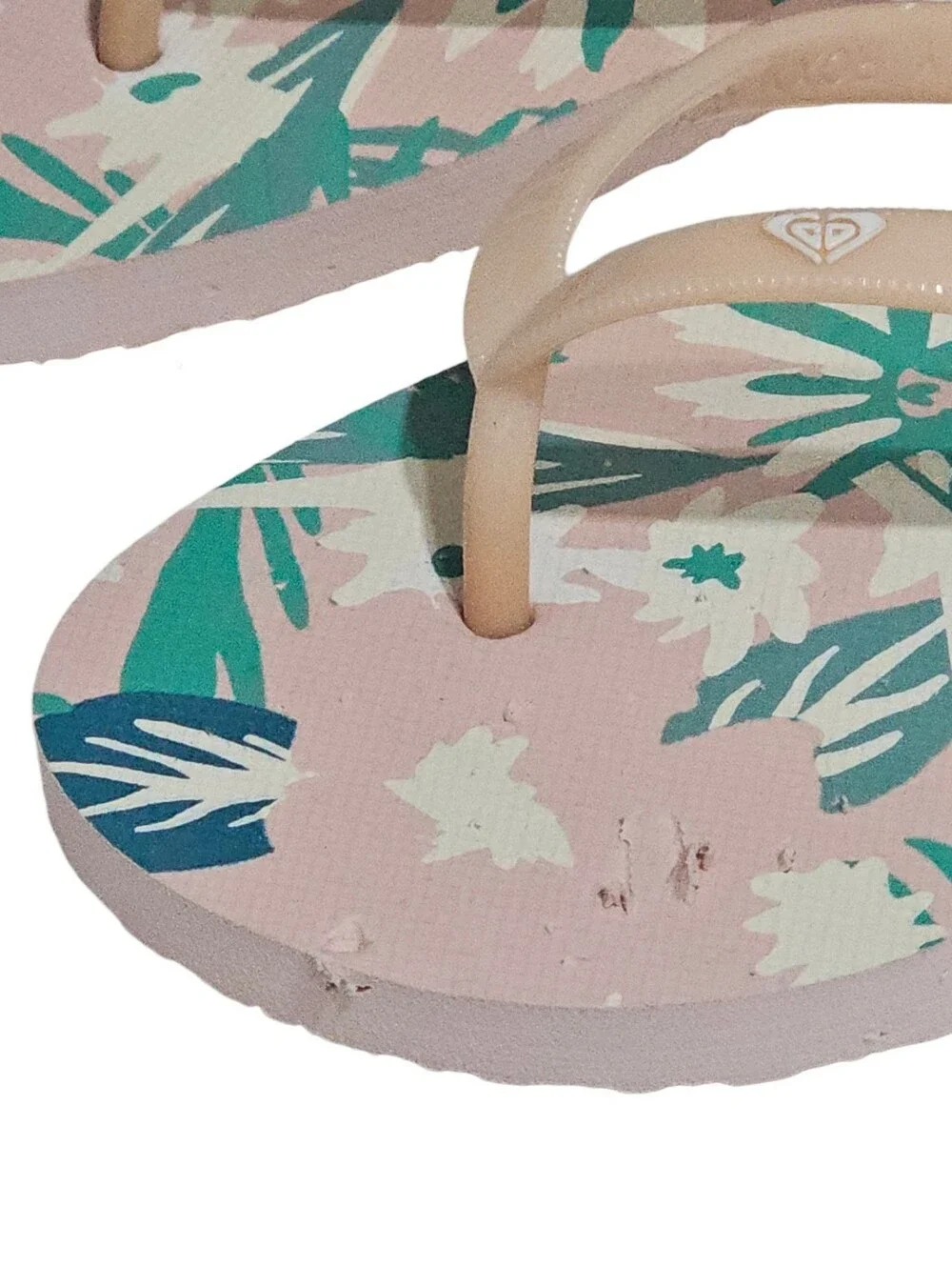 Roxy Melon III Floral flip-flop sandals Womens size 7